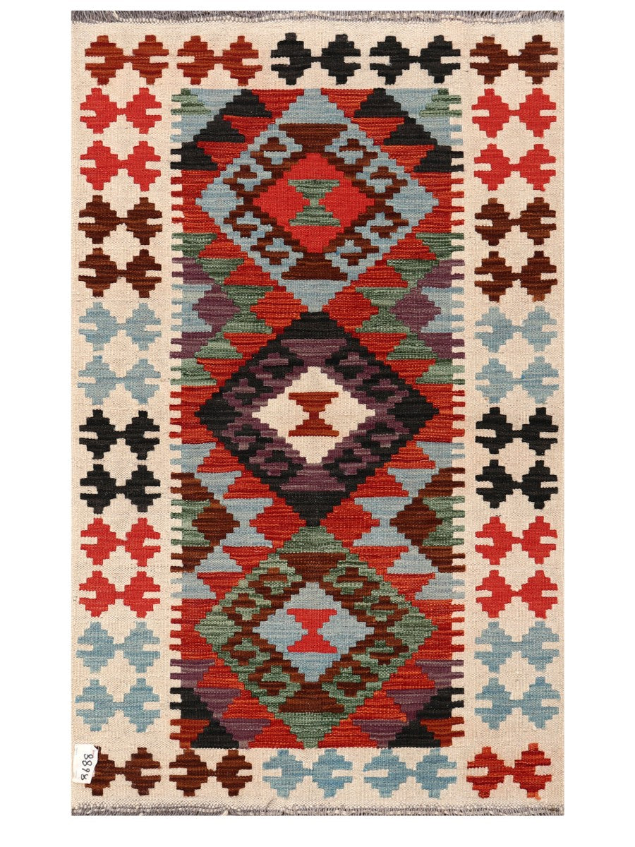 Maimana Afghanistan Kilim Rug - 129 x 79 cm