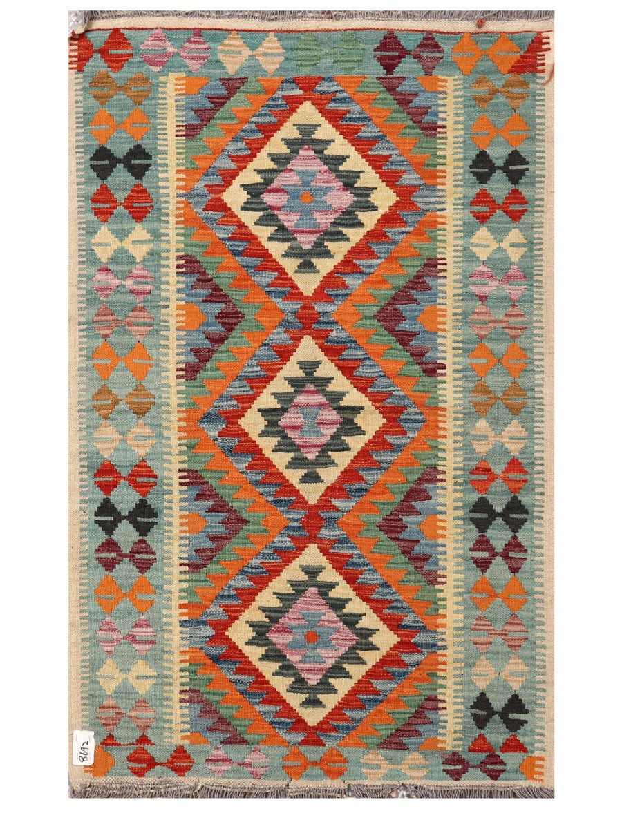 Maimana Afghanistan Kilim Rug - 136 x 84 cm