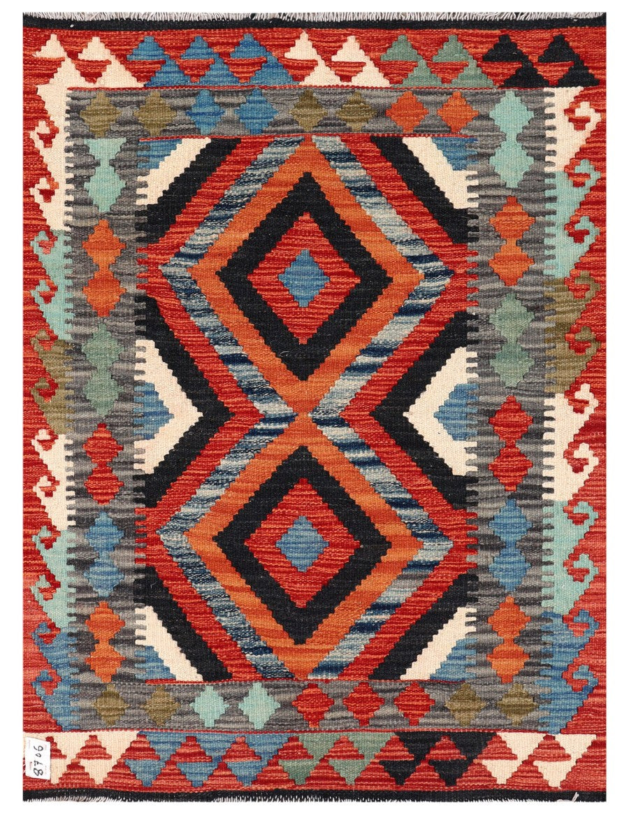Maimana Afghanistan Kilim Rug - 115 x 85 cm