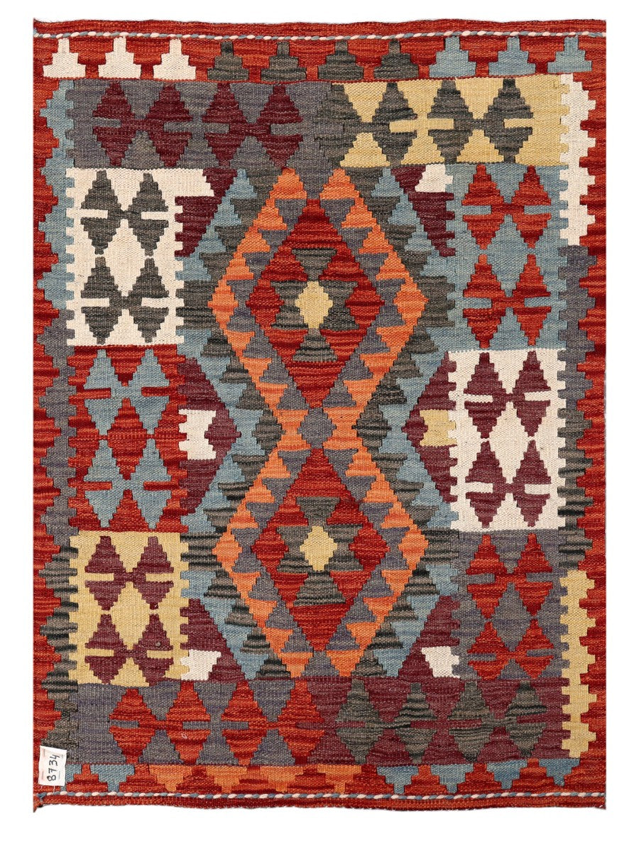 Maimana Afghanistan Kilim Rug - 115 x 83 cm