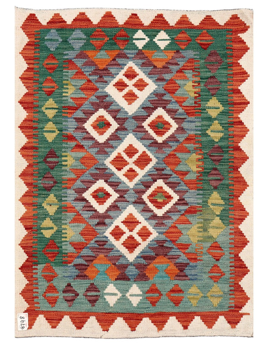 Maimana Afghanistan Kilim Rug - 113 x 80 cm