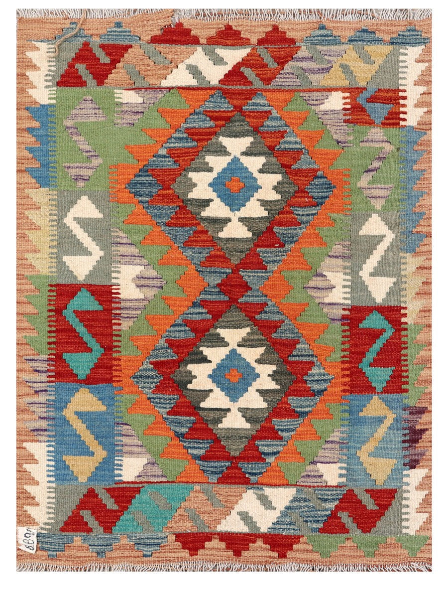 Maimana Afghanistan Kilim Rug - 115 x 85 cm