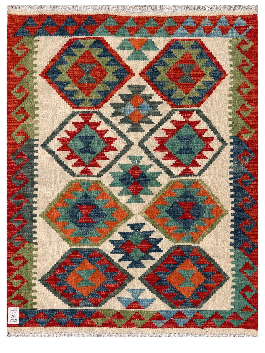 Maimana Afghanistan Kilim Rug - 115 x 87 cm