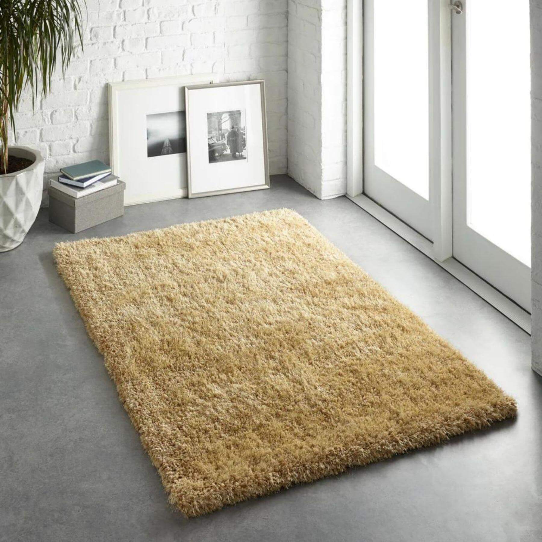 Chicago Ochre Shaggy Rug