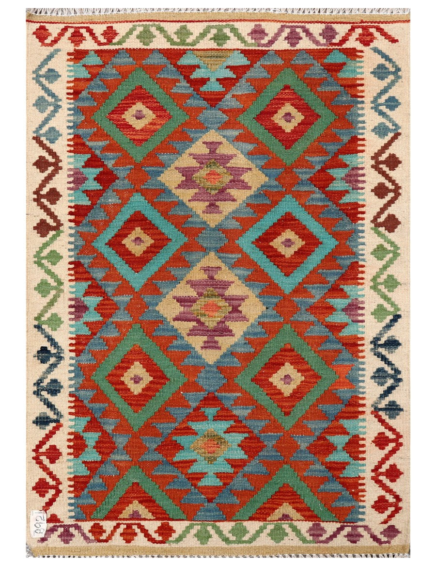Maimana Afghanistan Kilim Rug - 120 x 84 cm