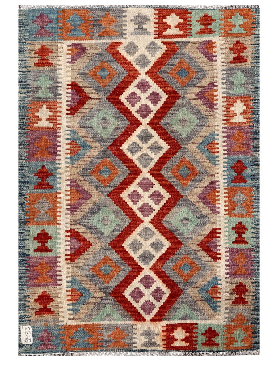 Maimana Afghanistan Kilim Rug - 119 x 82 cm