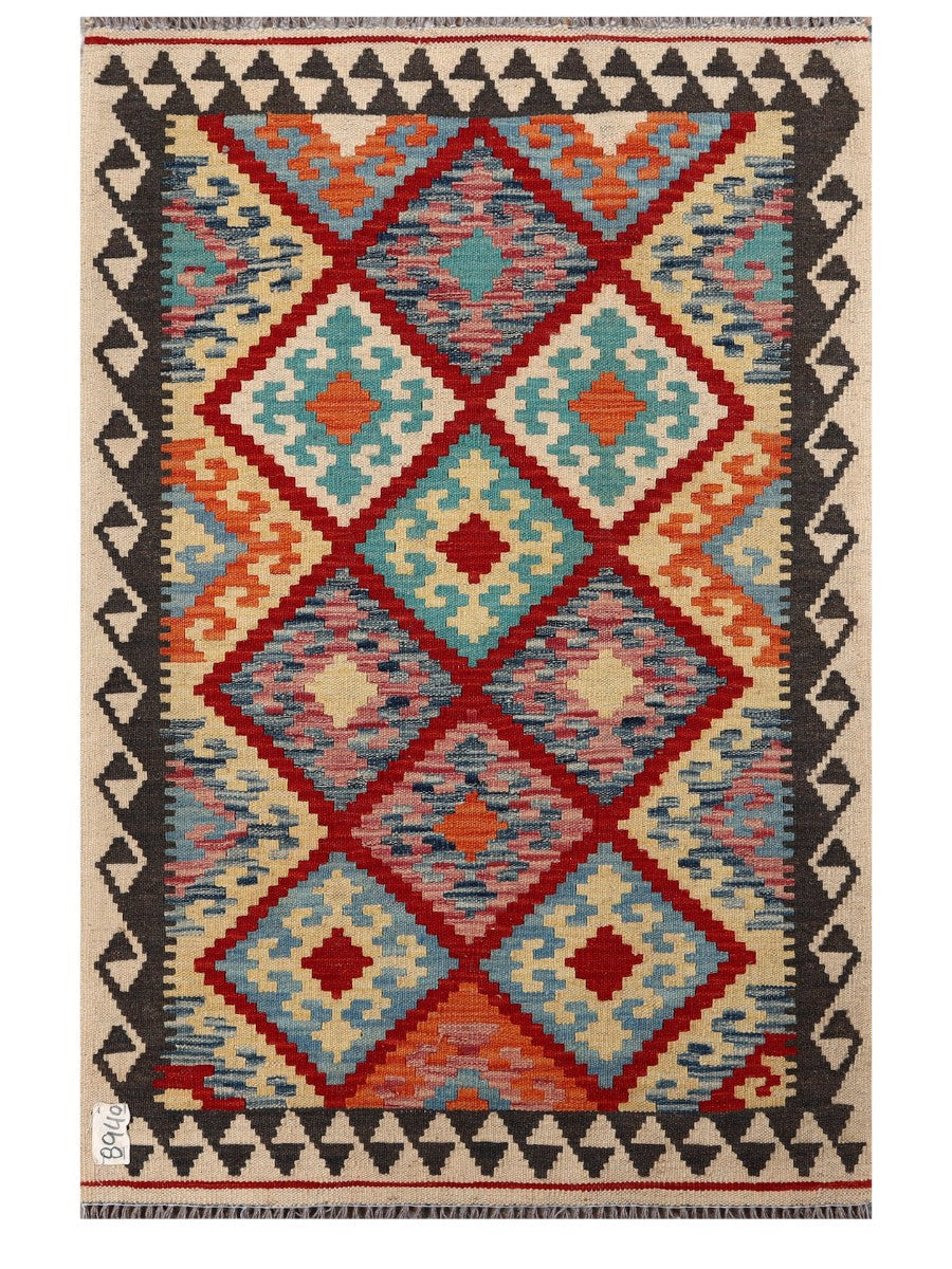 Maimana Afghanistan Kilim Rug - 120 x 79 cm