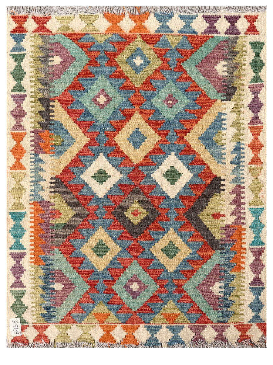 Maimana Afghanistan Kilim Rug - 114 x 87 cm