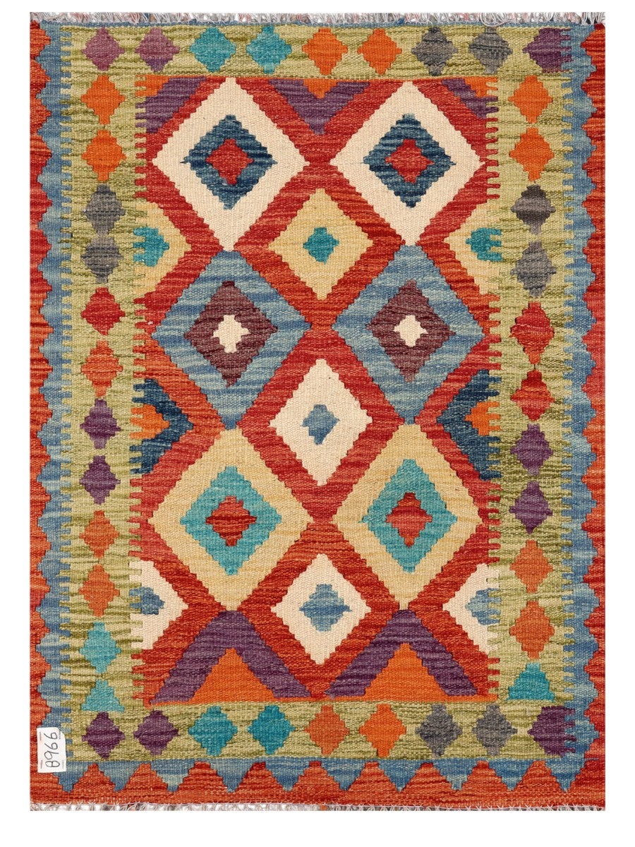 Maimana Afghanistan Kilim Rug - 111 x 80 cm