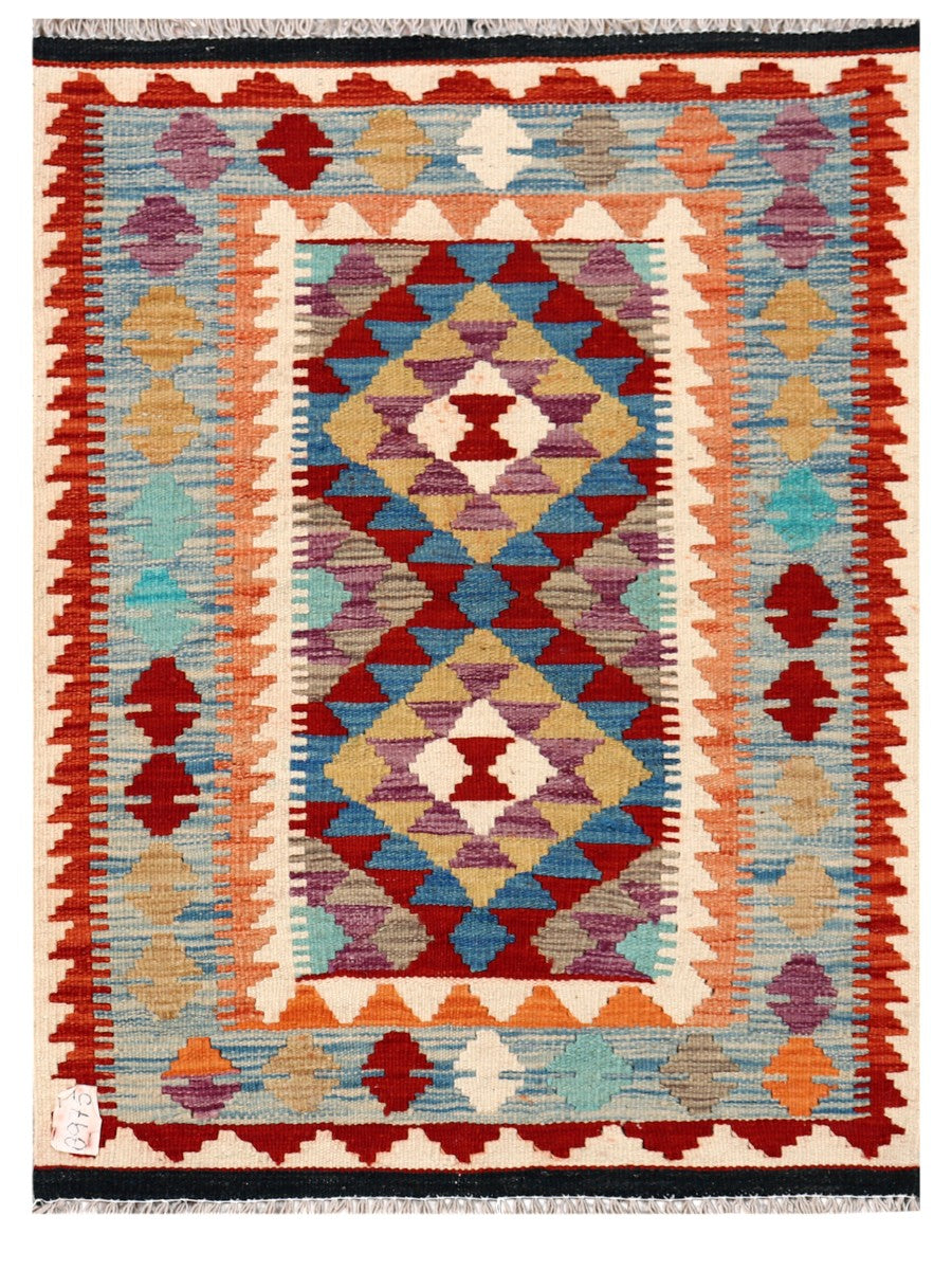 Maimana Afghanistan Kilim Rug - 105 x 78 cm