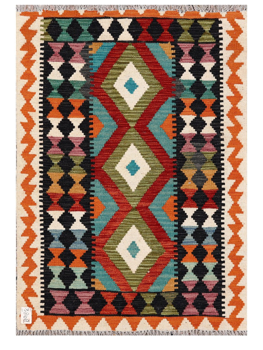 Maimana Afghanistan Kilim Rug - 119 x 83 cm
