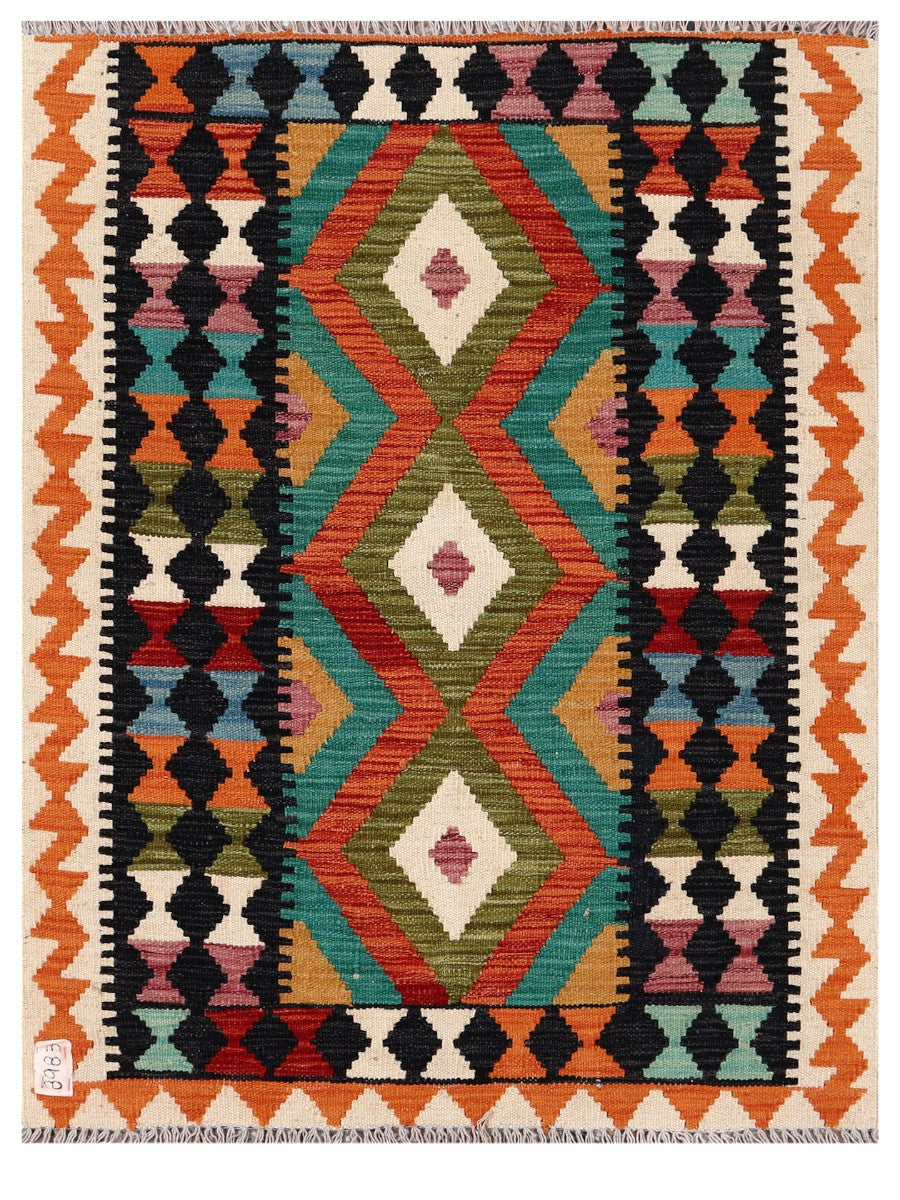 Maimana Afghanistan Kilim Rug - 114 x 87 cm