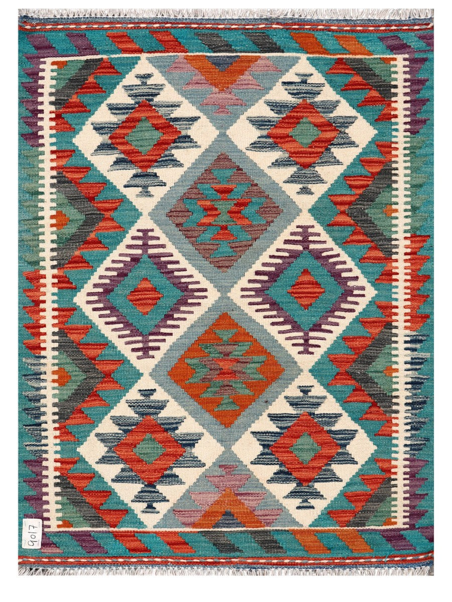 Maimana Afghanistan Kilim Rug - 116 x 85 cm