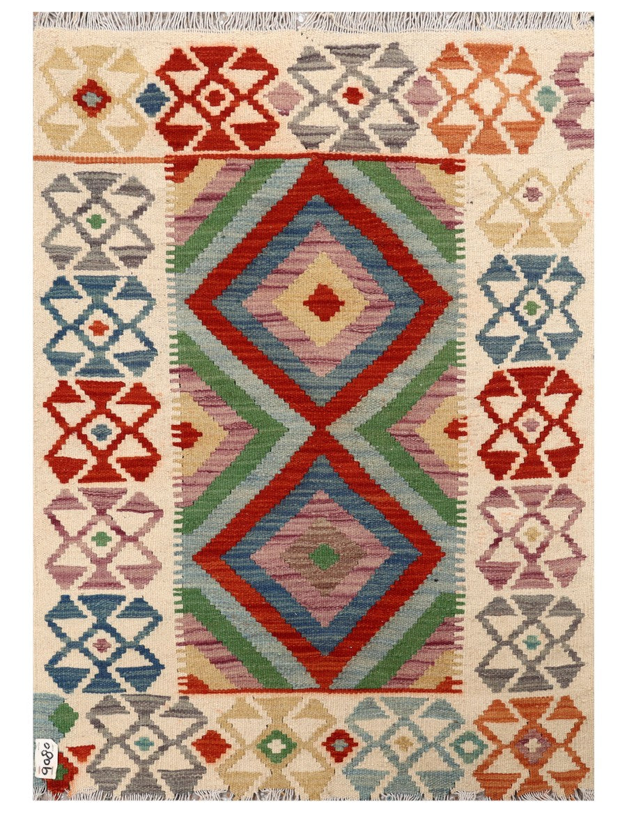 Maimana  Afghanistan Kilim Rug- 118 x 84 cm