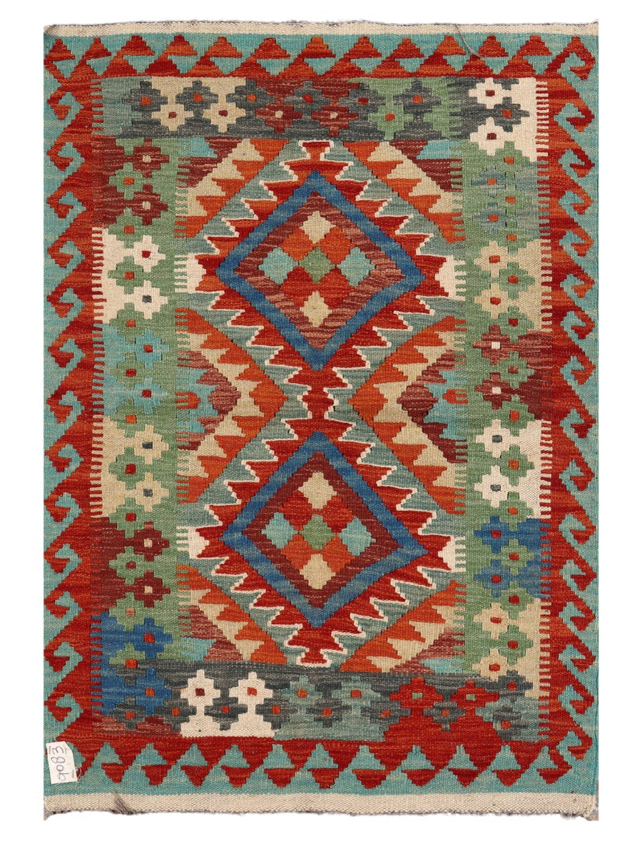 Maimana Afghanistan Kilim Rug - 121 x 83 cm