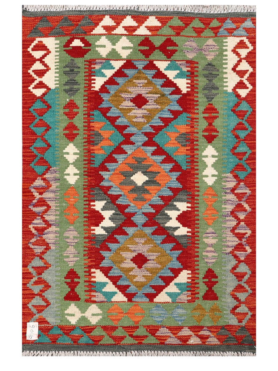 Maimana Afghanistan Kilim Rug - 123 x 82 cm