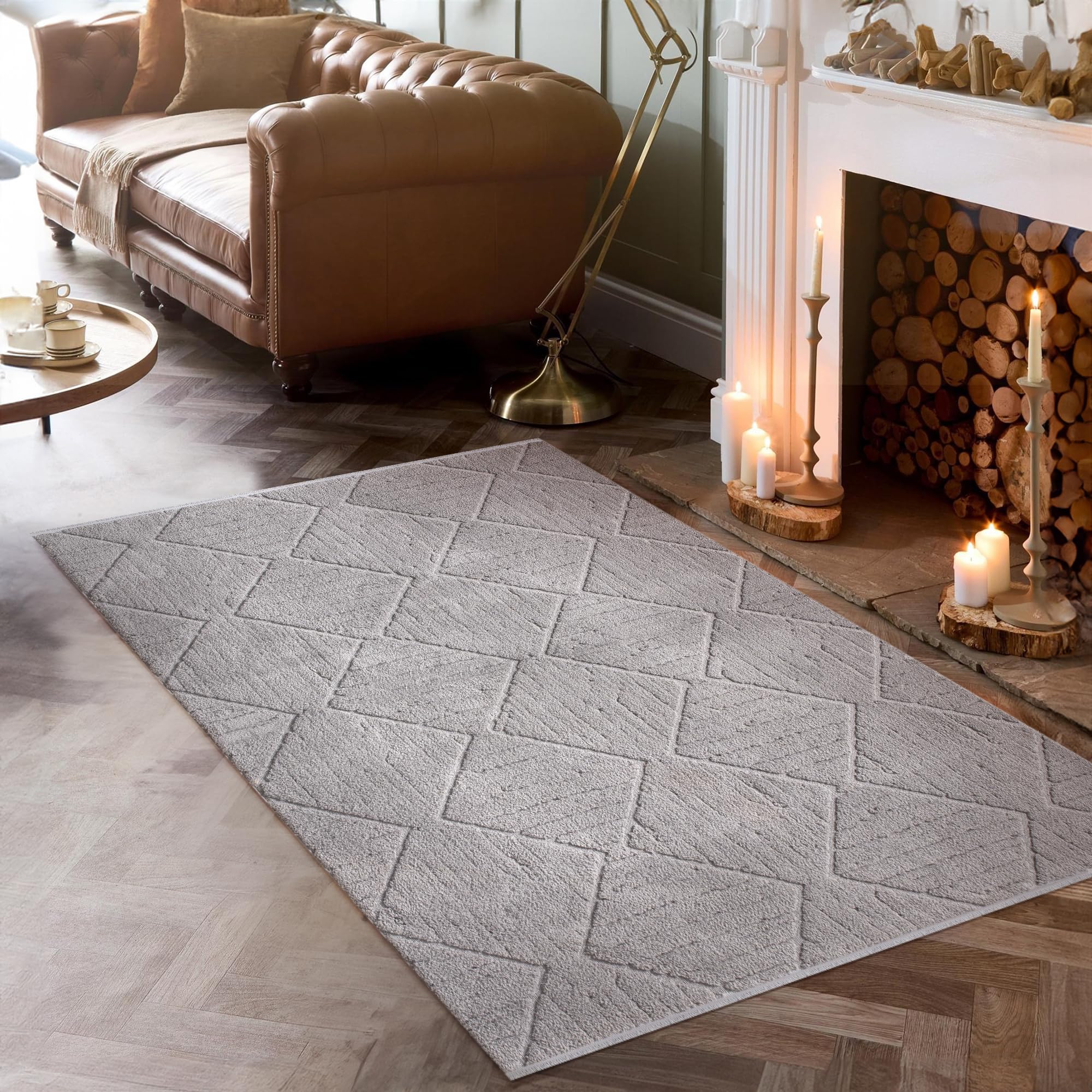 Area Rug for Living Room – Fluffy Area Rug, Modern Carpet for Bedroom & Home | Non-Shedding, Shed-Resistant Large Area Rugs for Living Room, Hallway & Office Decor (BEIGE, 80X150)