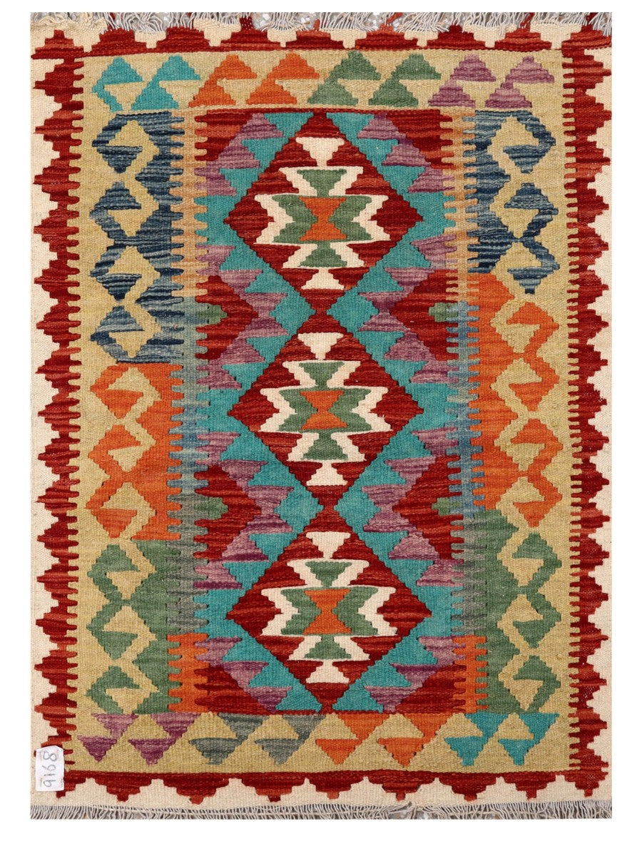 Maimana Afghanistan Kilim Rug - 111 x 80 cm