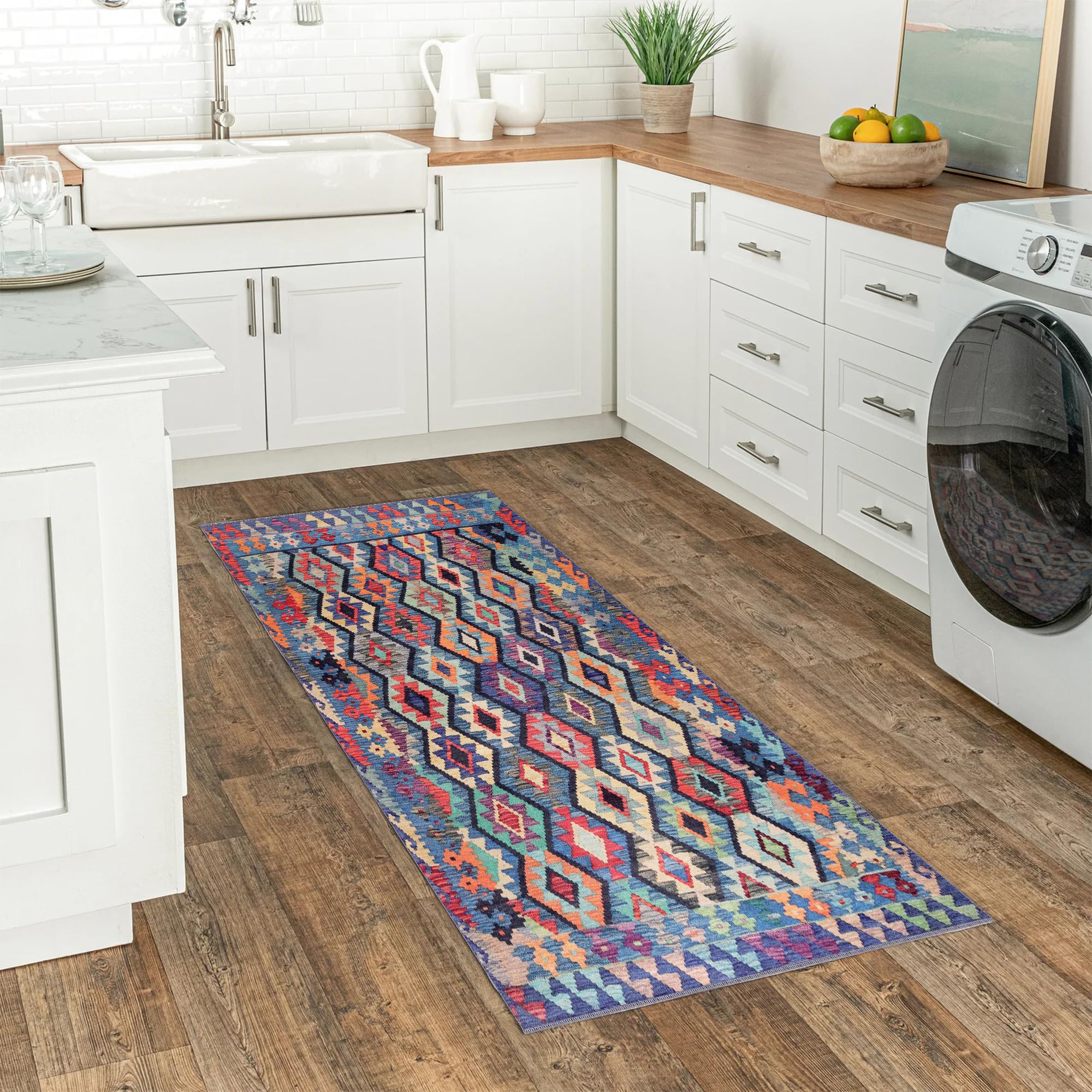 NETLINE HOME - Loomx Machine Washable Area Rugs for Kitchen, Bedroom, Hall, Living Room, Kid Room - Traditional Turkish Rugs – Classic Oriental Design Carpet (160X230)