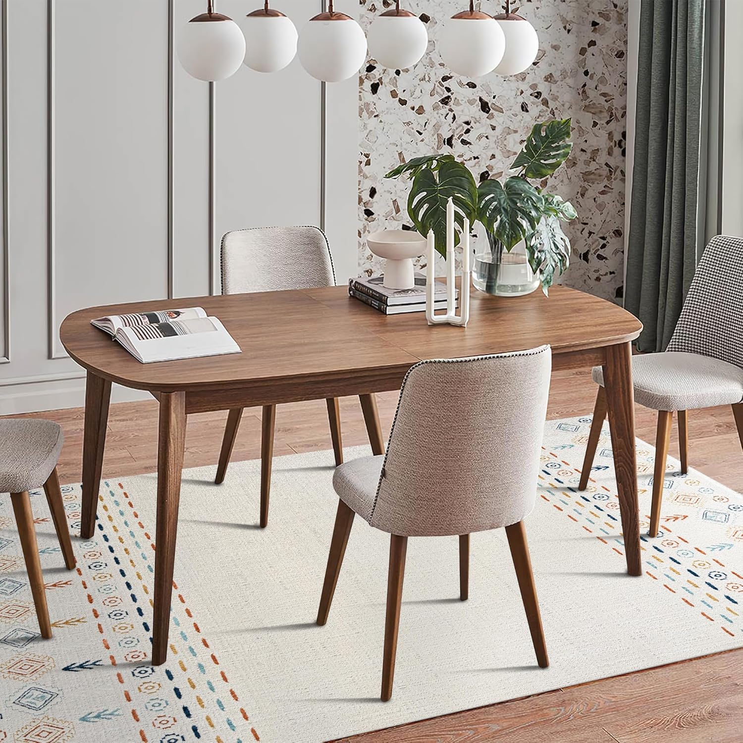 Area Rug for Living Room - Ultra-Soft Low Pile Carpet | Soft Micro Polyester, Non-Shedding & Shed-Resistant | Modern Rugs for Bedroom, Large Rugs, Hallway, Carpets (LIGHT BEIGE, 120X180)