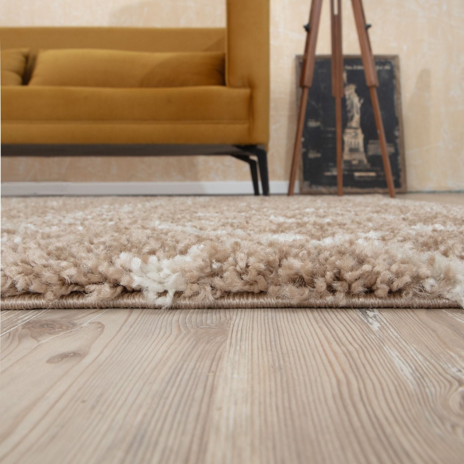 Moroccan Beige Shaggy Rug | 920