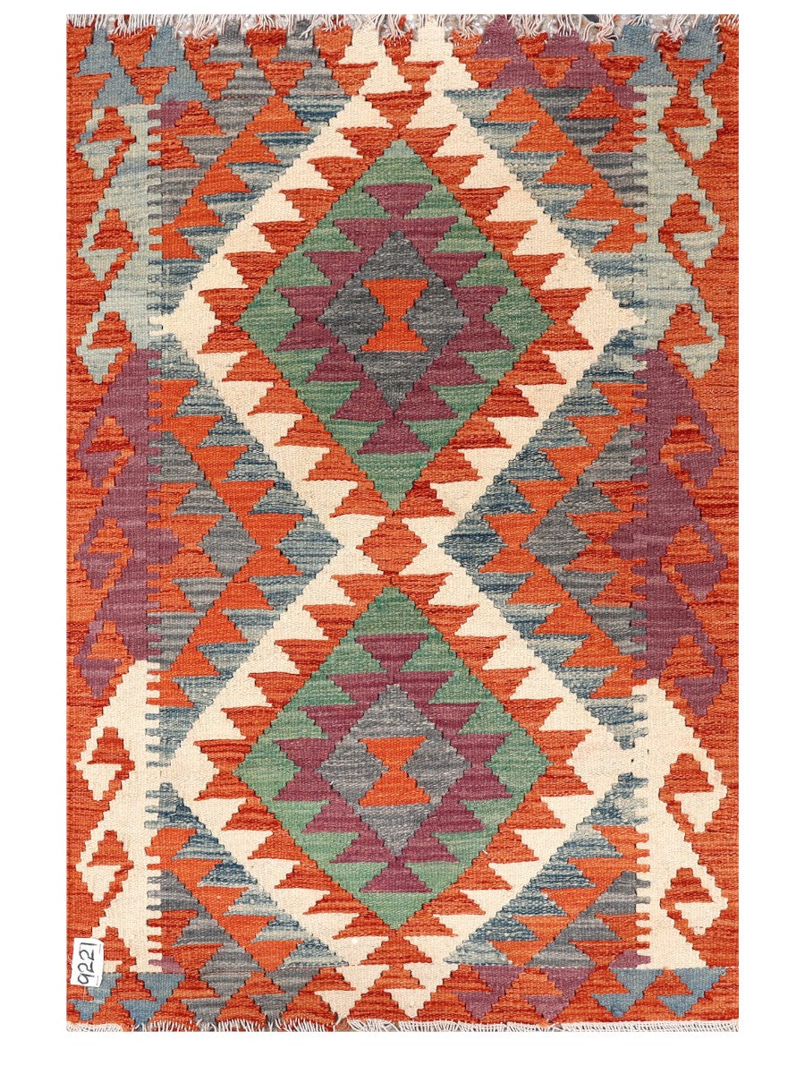 Maimana Afghanistan Kilim Rug - 124 x 82 cm