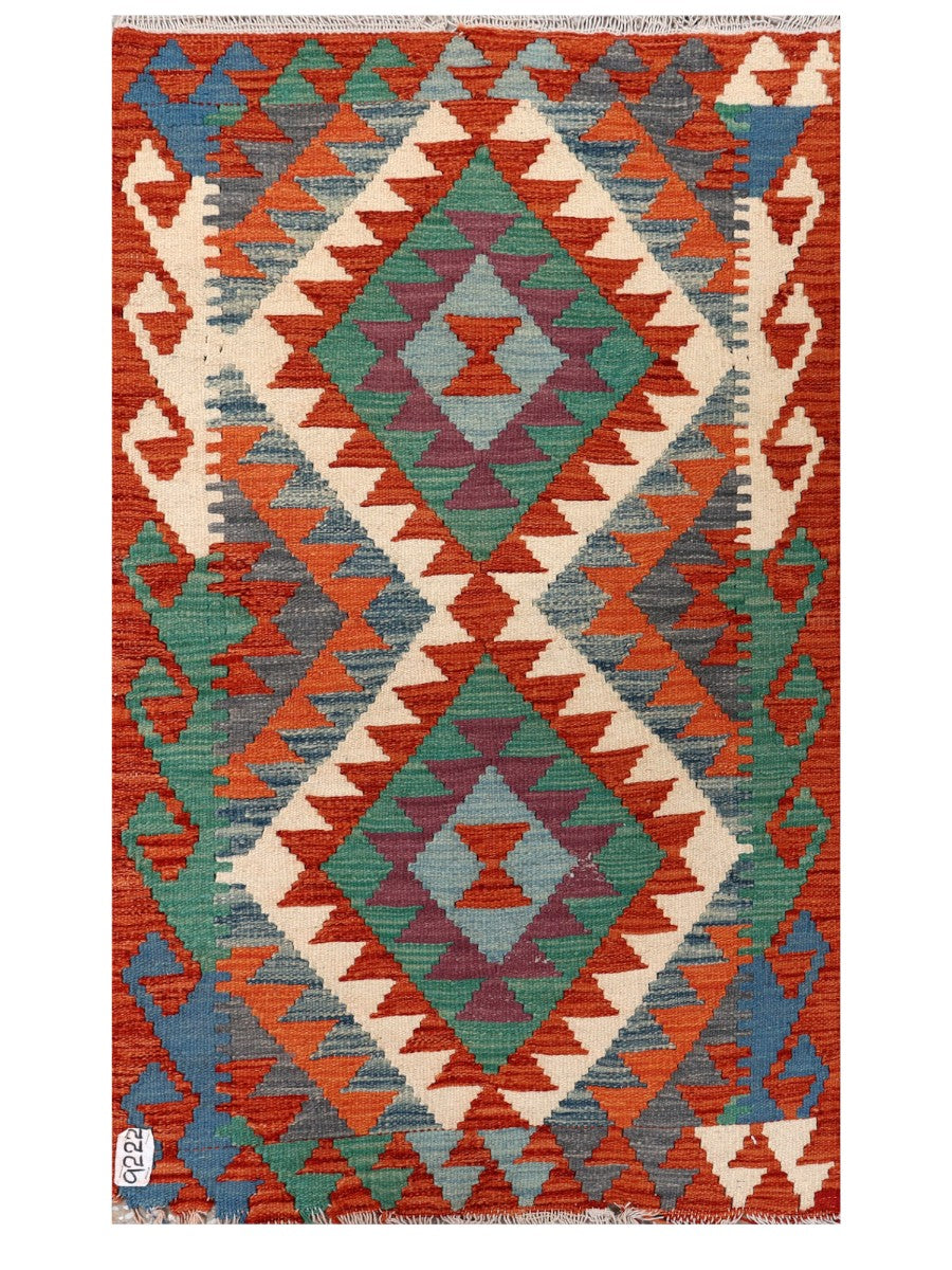 Maimana Afghanistan Kilim Rug - 126 x 76 cm