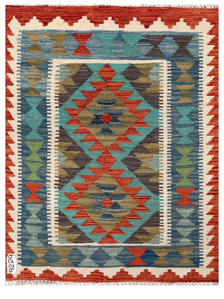 Maimana Afghanistan Kilim Rug - 108 x 82 cm