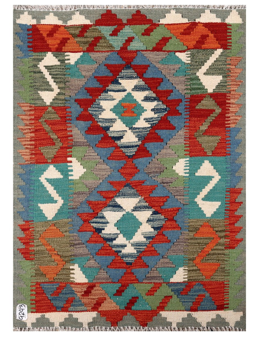 Maimana Afghanistan Kilim Rug - 116 x 83 cm
