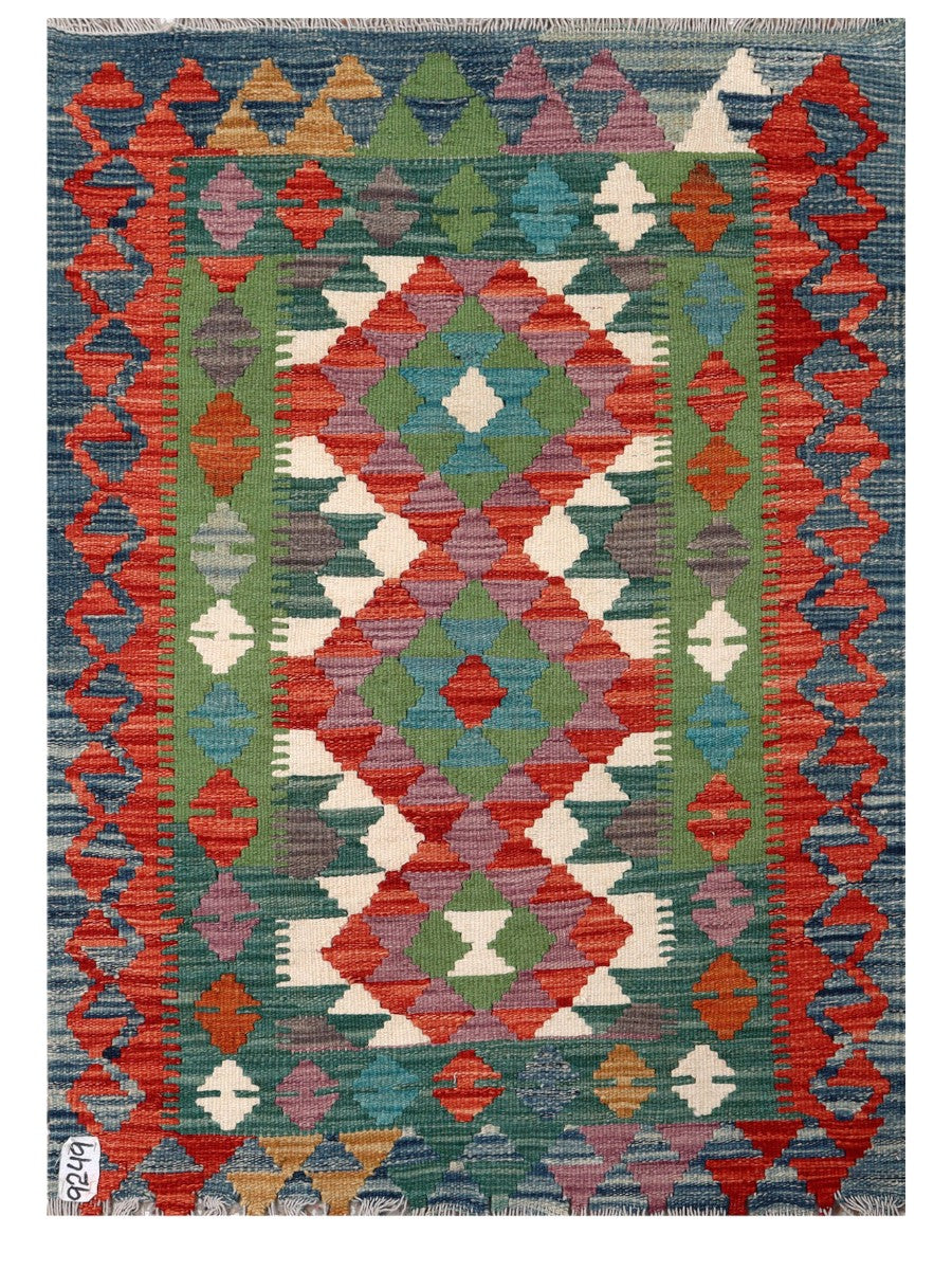 Maimana Afghanistan Kilim Rug - 113 x 81 cm