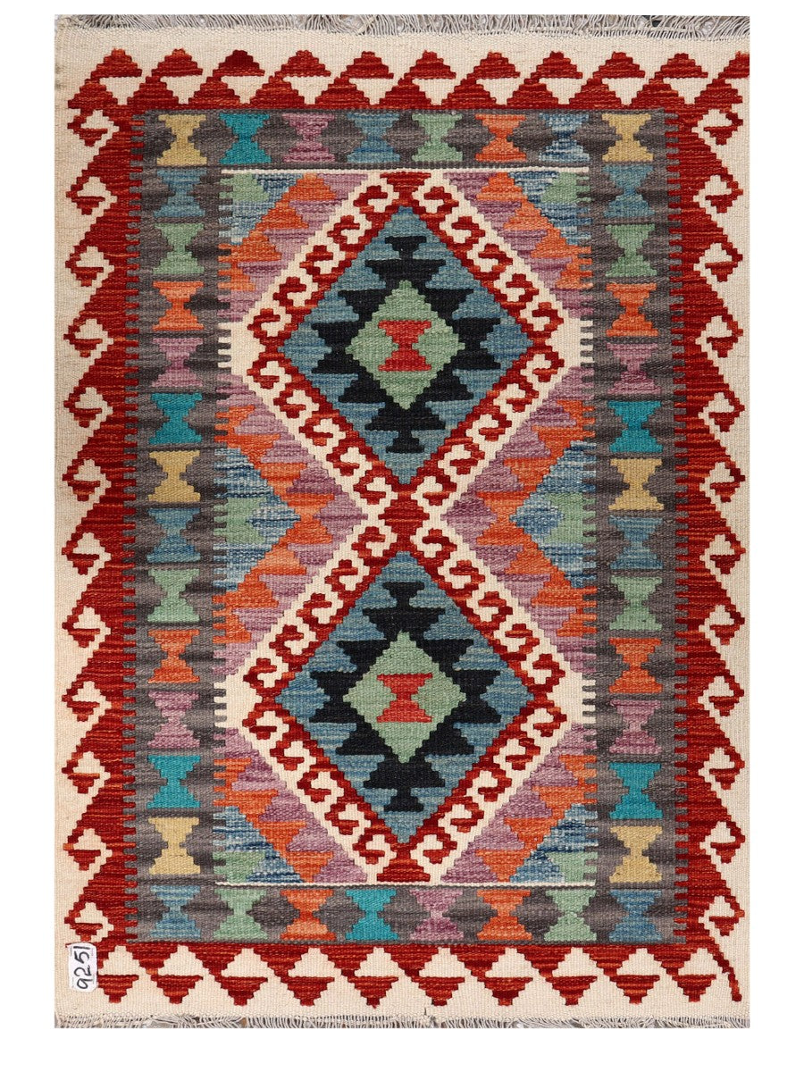 Maimana Afghanistan Kilim Rug - 121 x 83 cm