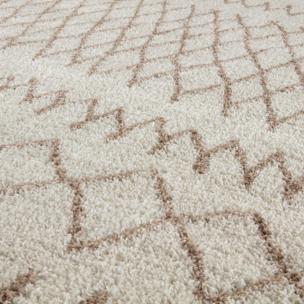 Moroccan Ivory Beige Shaggy Rug – 930