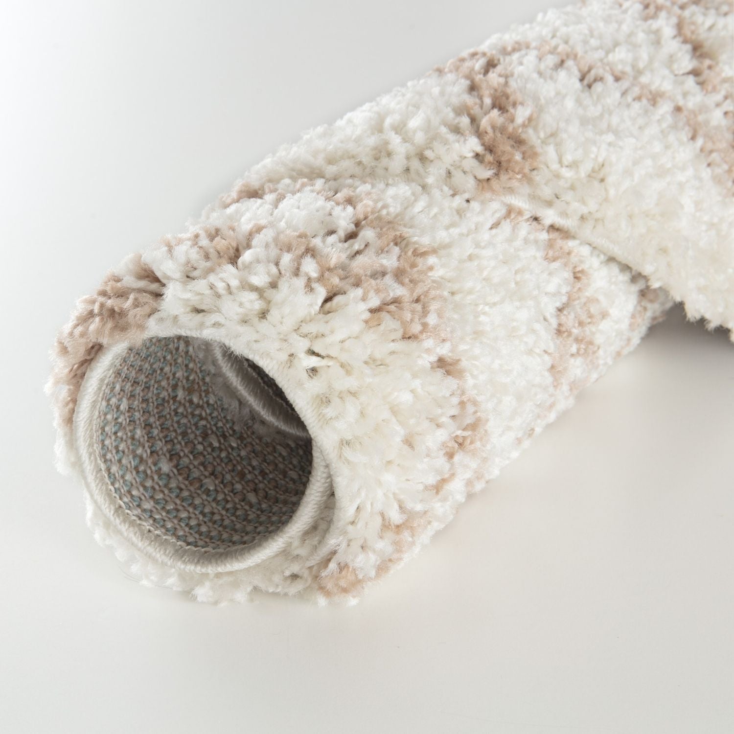 Moroccan Ivory Beige Shaggy Rug | 930