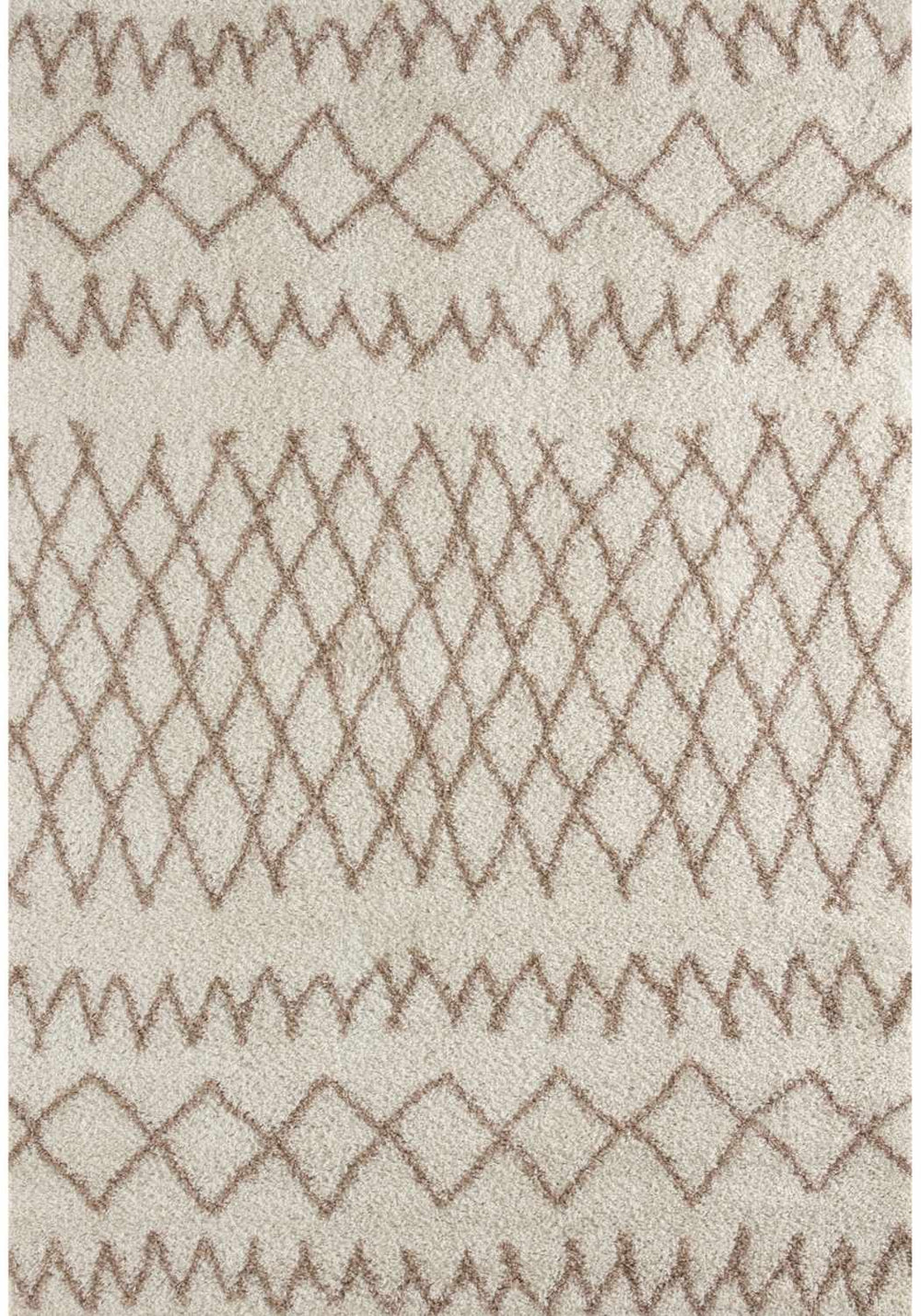 Moroccan Ivory Beige Shaggy Rug – 930