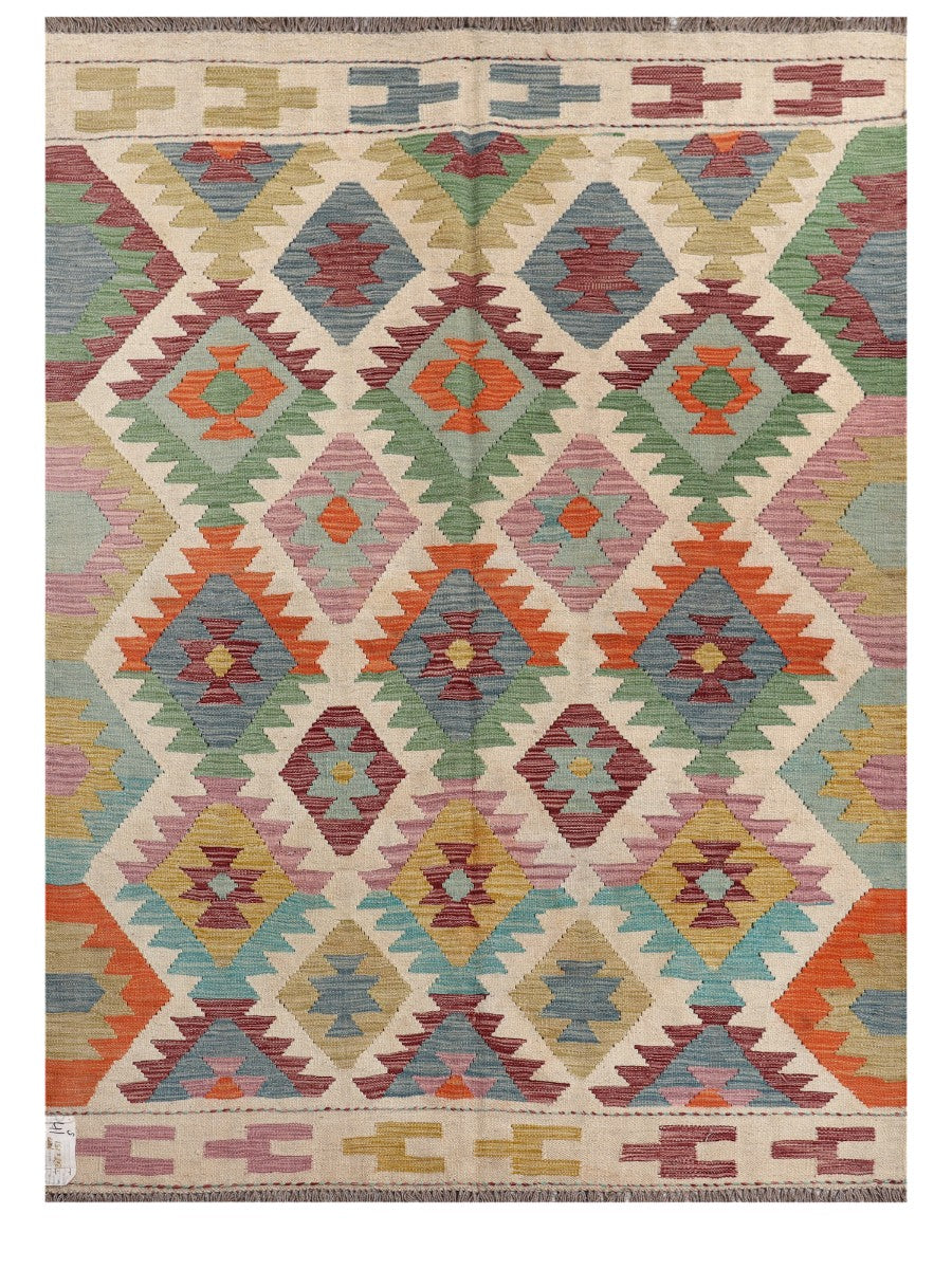Maimana Afghanistan Kilim Rug - 205 x149 cm