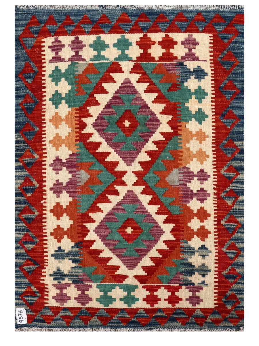 Maimana Afghanistan Kilim Rug - 115 x 81 cm