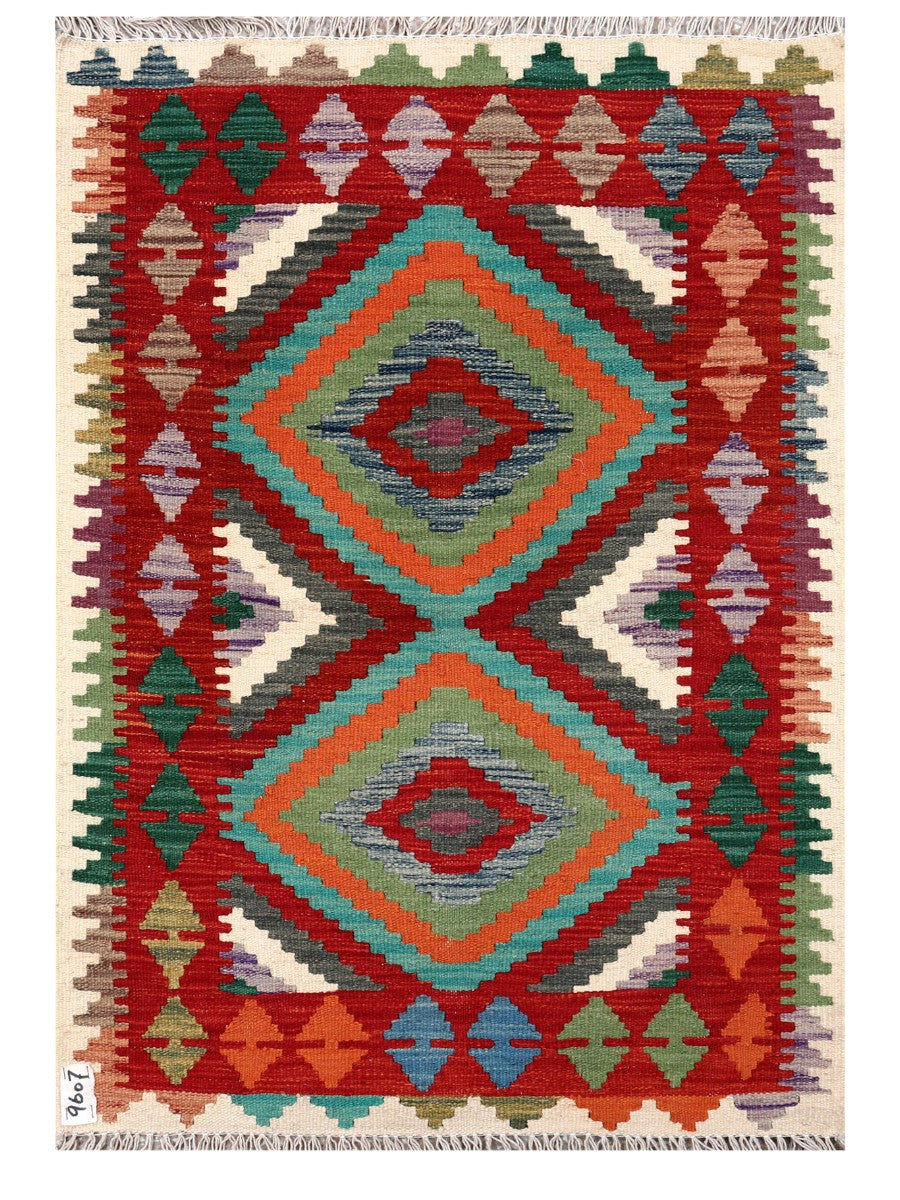 Maimana Afghanistan Kilim Rug - 122 x 85 cm