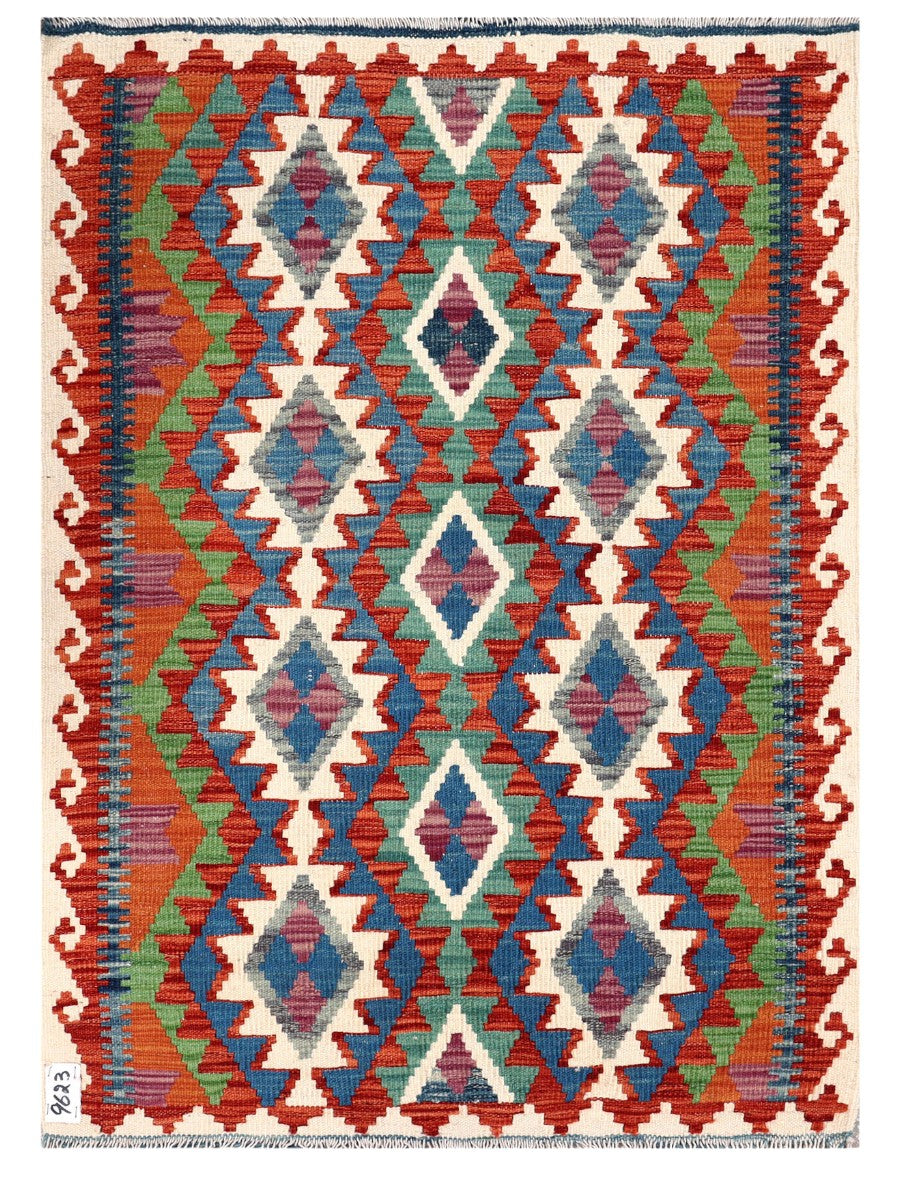 Maimana Afghanistan Kilim Rug - 123 x 89 cm