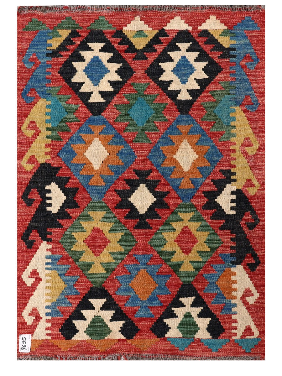 Maimana Afghanistan Kilim Rug - 116 x 81 cm