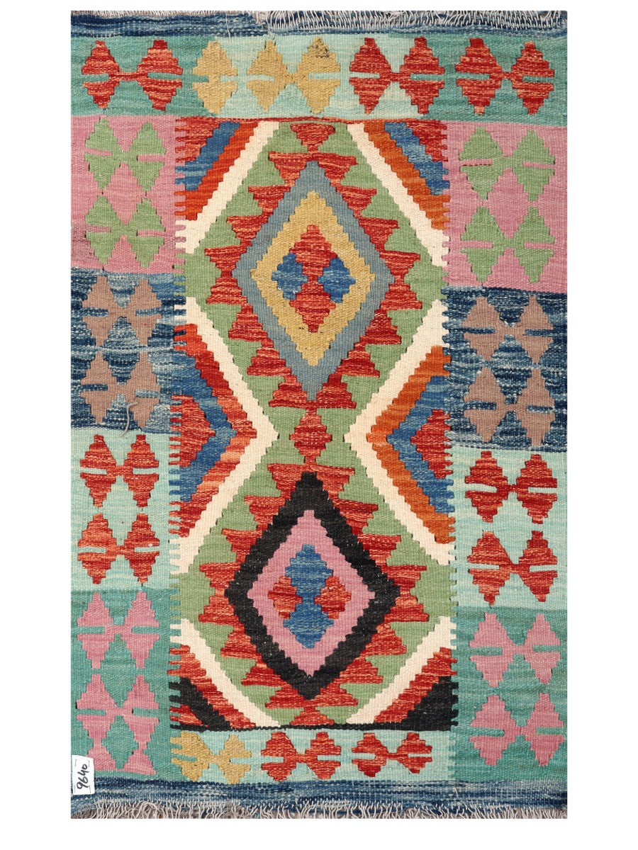 Maimana Afghanistan Kilim Rug - 127 x 78 cm