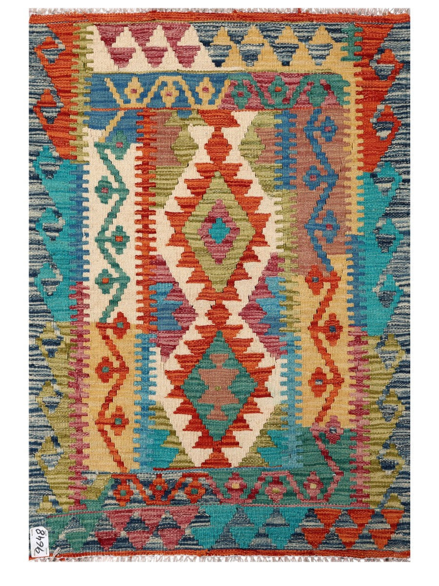 Maimana Afghanistan Kilim Rug - 116 x 80 cm