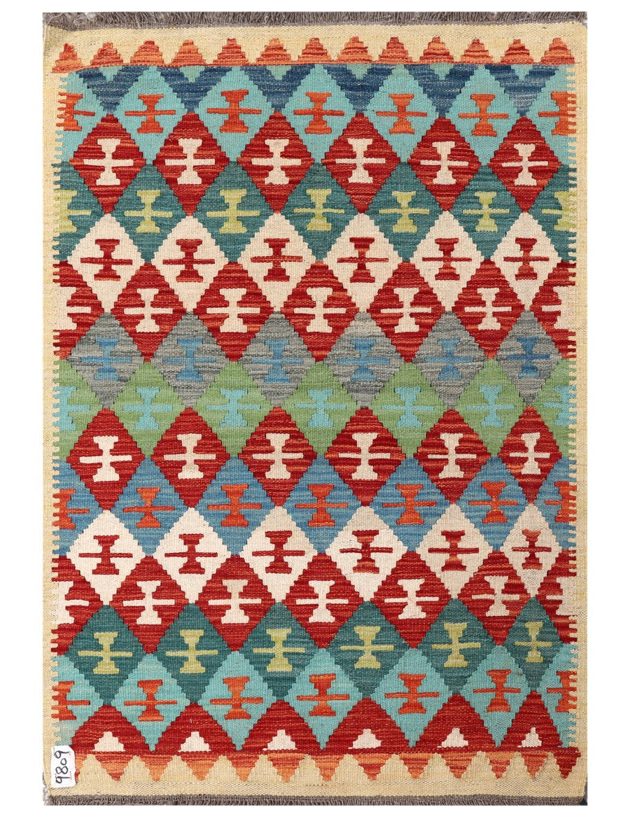 Maimana Afghanistan Kilim Rug - 118 x 81 cm