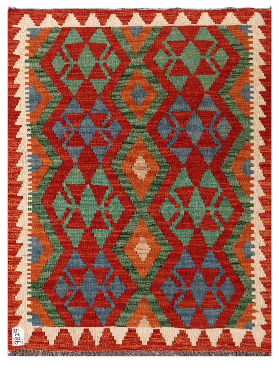 Maimana Afghanistan Kilim Rug - 114 x 86 cm