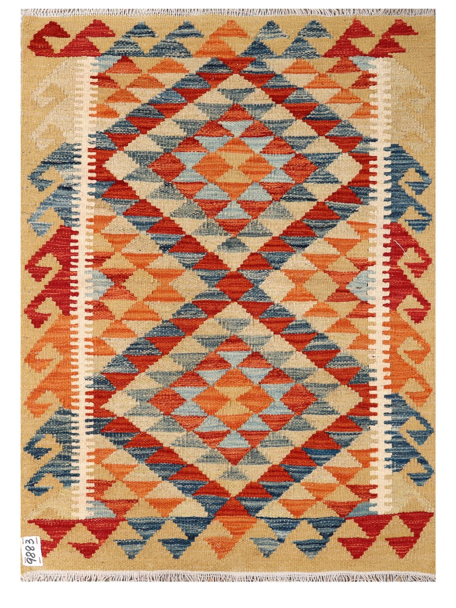 Maimana Afghanistan Kilim Rug - 116 x 84 cm