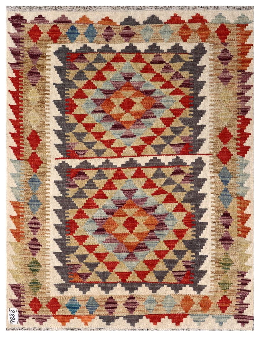 Maimana Afghanistan Kilim Rug - 114 x 87 cm