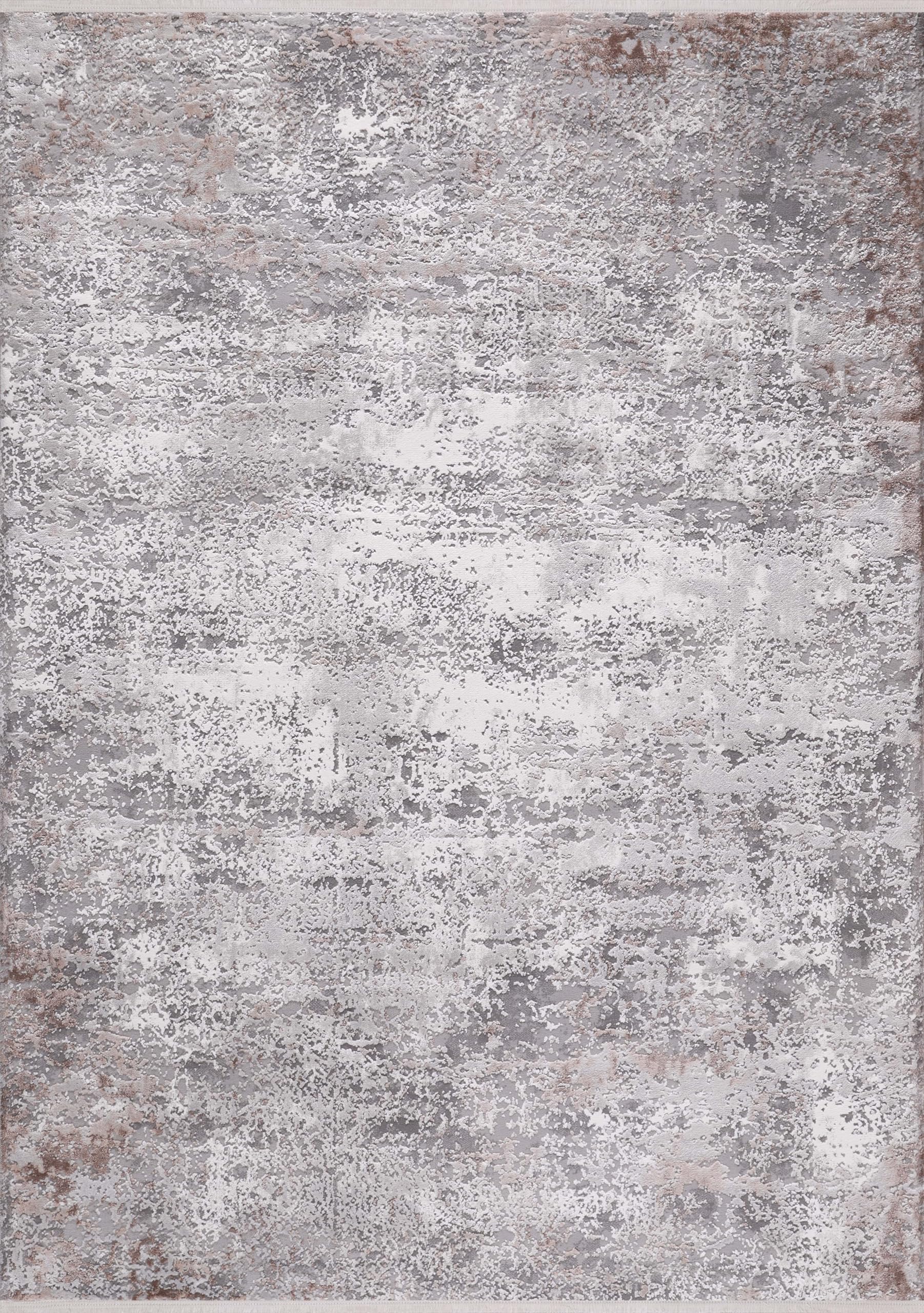 Luxe Area Rug for Living Room | Soft 8mm Pile, High-Density Wilton Woven Carpet | Fade Resistant, Luxury Geometric & Distressed Design for Bedroom, Hallway & Kitchen (ASH GRAY, 80X150)