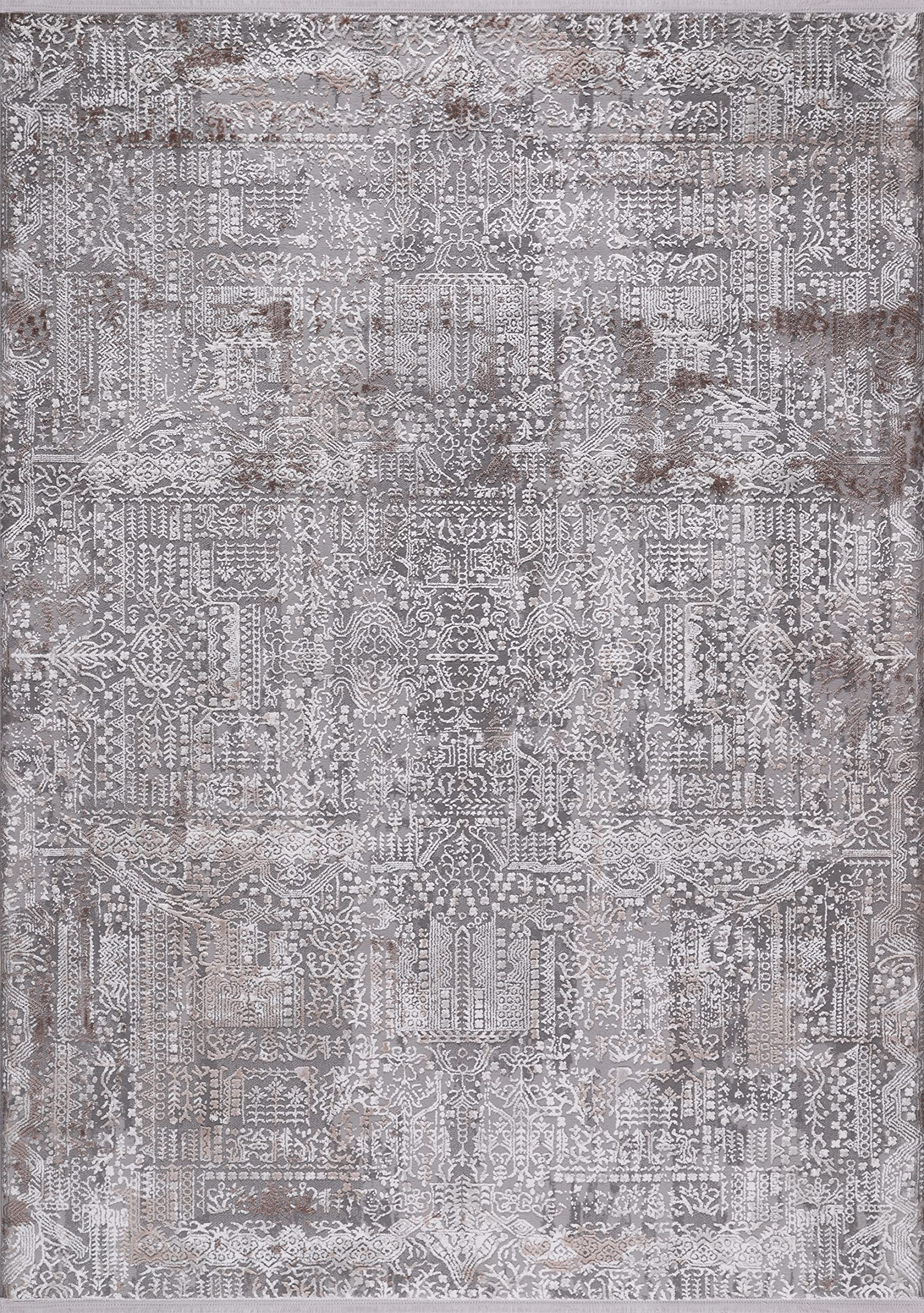 NETLINE HOME Area Rugs For Living Room, Bedroom, Kitchen, Dining Room | Oriental Design Carpet | Soft Medium Pile | Traditional Vintage Rug | Stain Resistant (Pink Cream, 160X230 CM)