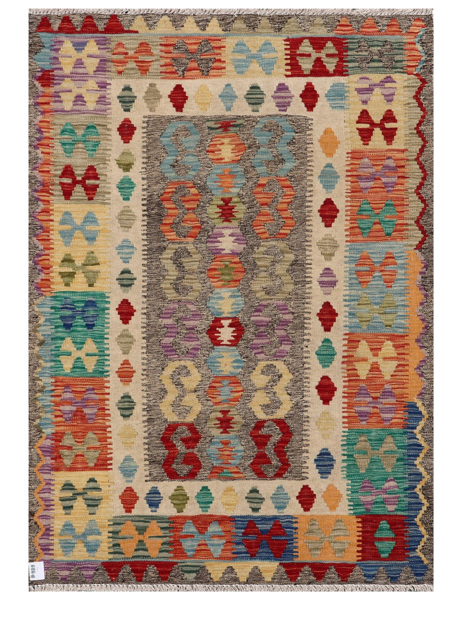 Maimana Afghanistan Kilim Rug - 148 x103 cm