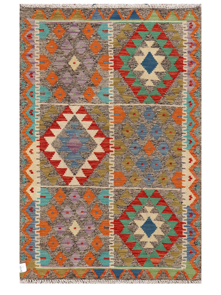 Maimana Afghanistan Kilim Rug - 149 x97 cm