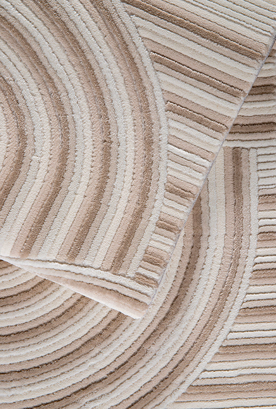 Netline Home Rugs Depot Cream Modern Boyut BY001 Area Rug – Polypropylene and Polyester, Non‑Shed, Easy‑Clean, Durable | Bedroom, Study, Kids Room, Entryway